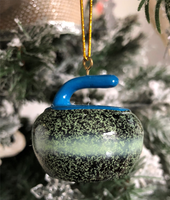 Curling Rock Tree Ornament