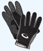 Men's Black with Charcoal Precision Curling Gloves