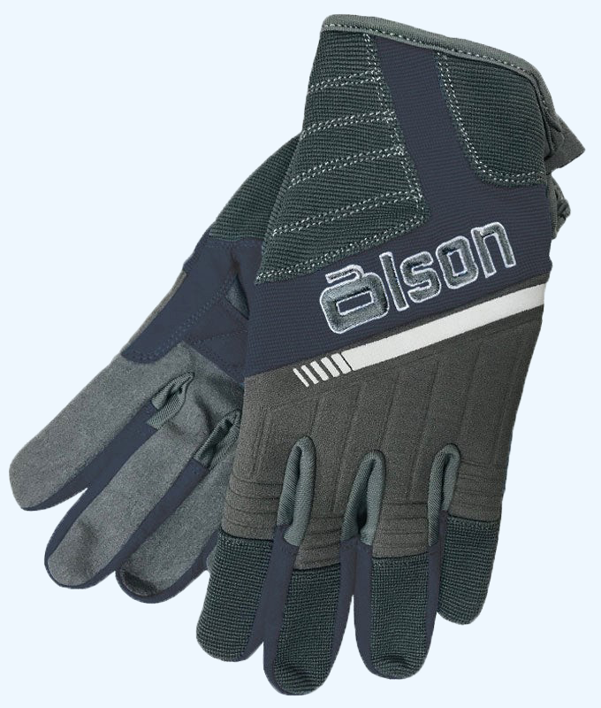 Men's V-Flex Unisex Curling Gloves - Charcoal/Navy