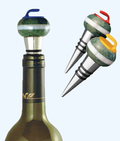 Curling Rock Wine Bottle Stopper