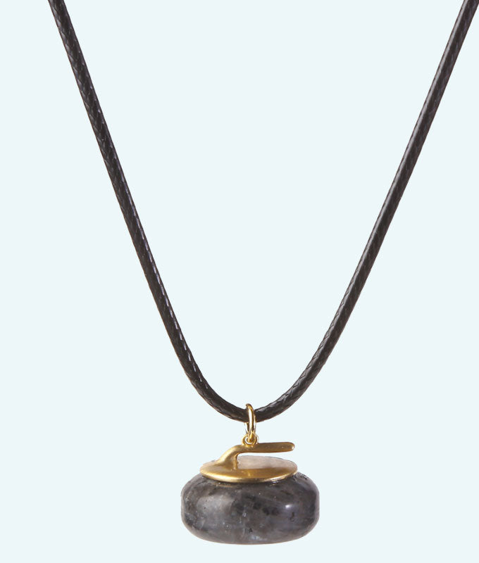 Granite Stone Curling Rock Necklace In 3D Huge Curling Savings USA