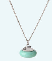 Jade Stone Curling Rock Necklace - In 3D