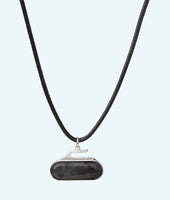 Granite Stone Curling Rock Necklace - In 2D